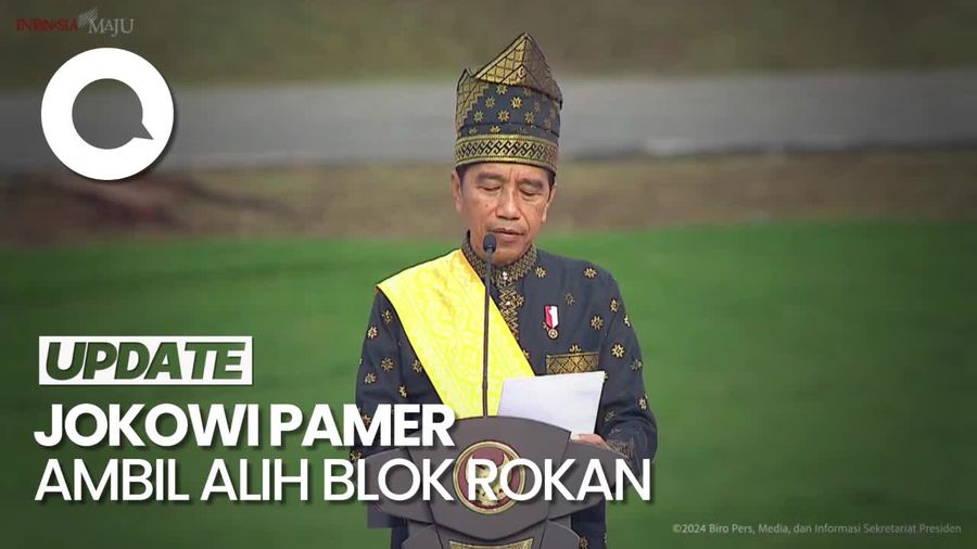 Jokowi Pamer Ambil Alih Blok Rokan dari Chevron di Upacara Harlah Pancasila