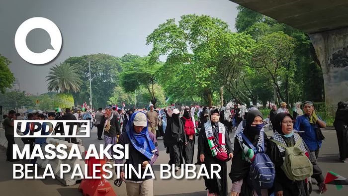 Massa Bela Palestina Bubar, Jalan Medan Merdeka Selatan Kembali Normal
