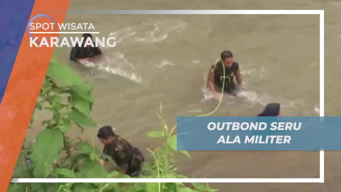 Outbound Seru ala Militer di Karawang