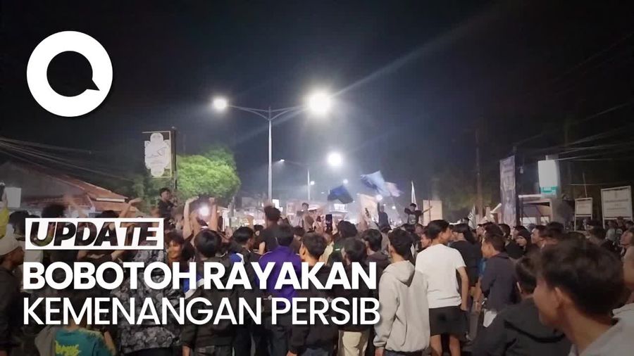 Sorak Gembira Bobotoh di Majalengka Rayakan Kemenangan Persib Bandung