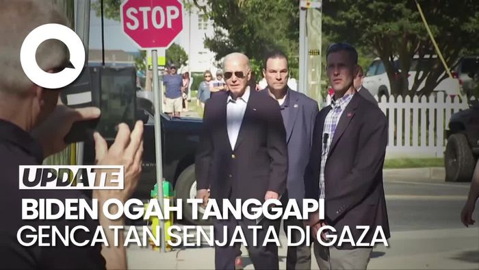 Momen Biden Diteriaki Memalukan Massa Pro-Palestina Sepulang dari Gereja