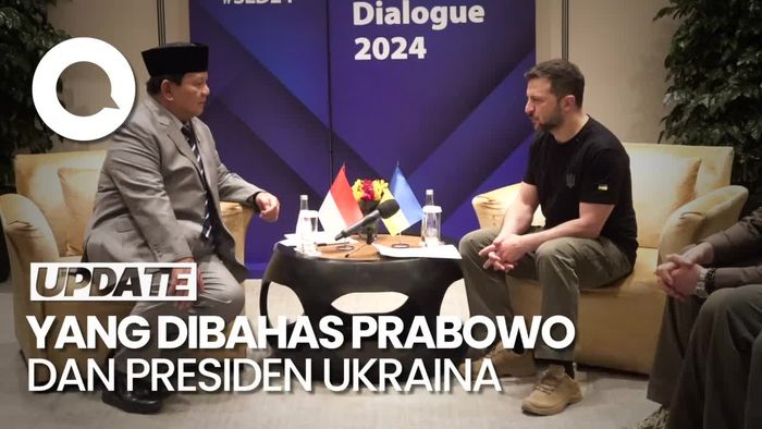 Bahasan Prabowo dan Presiden Ukraina Saat Bertemu di Singapura