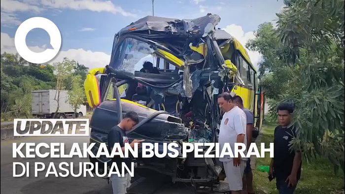 Tabrakan Bus Rombongan Peziarah di Tol Pandaan-Malang, Kernet Tewas