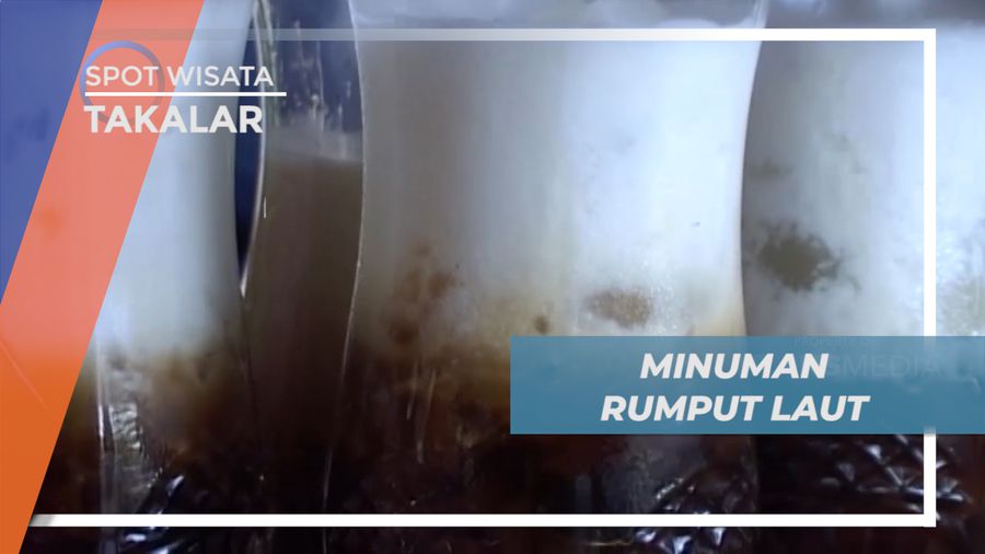 Menikmati Segarnya Es Cendol Rumput Laut Penghilang Dahaga, Takalar