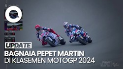 Klasemen MotoGP 2024: Bagnaia Terus Pepet Martin
