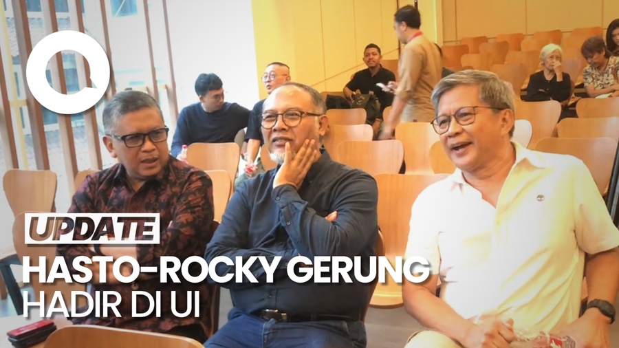 Hasto Hingga Rocky Gerung Hadiri Kuliah Umum di UI Bahas Soal Demokrasi