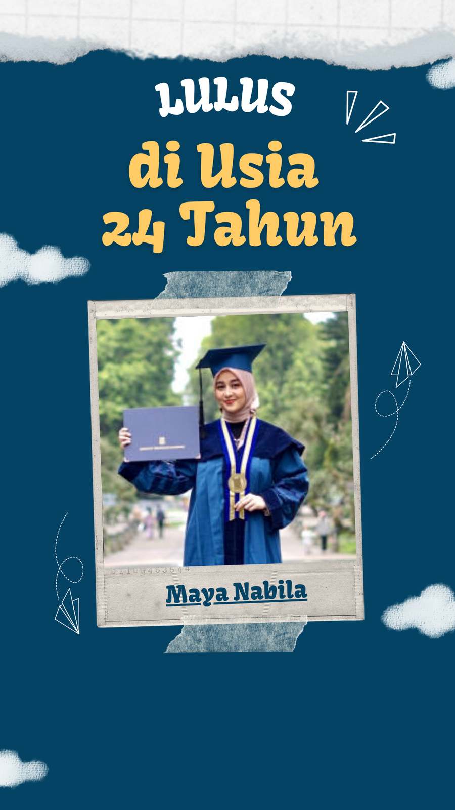 Maya Nabila Wisudawan Termuda Program Doktor ITB