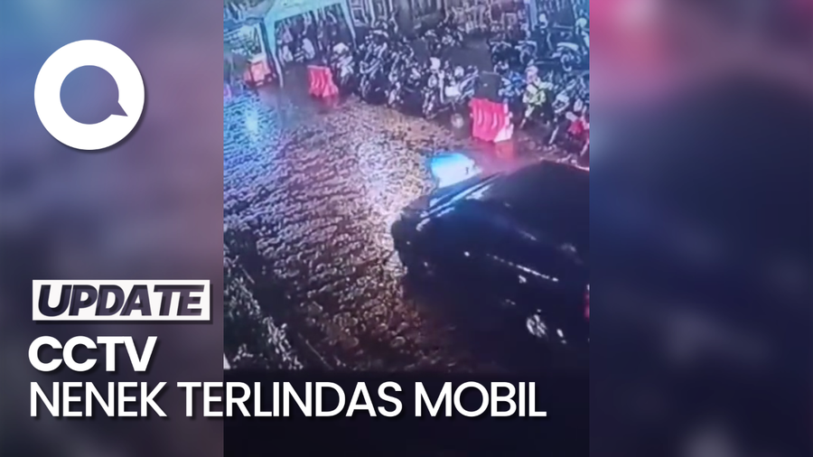 Rekaman CCTV Nenek di Palembang Terlindas Mobil Lalu Diminta Naik Becak ke RS