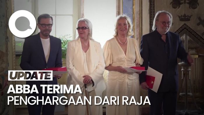 Momen ABBA Terima Penghargaan Tertinggi Swedia dari Raja