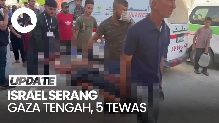 5 Warga Palestina Tewas Akibat Serangan Israel di Gaza Tengah