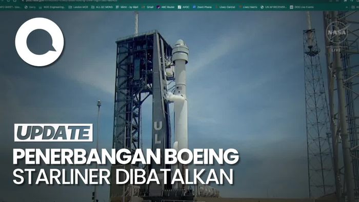 Momen Penerbangan Roket Boeing Starliner Dibatalkan