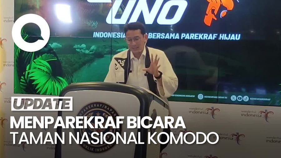 Sandiaga Uno soal Taman Nasional Komodo Ditinggal Pengelola
