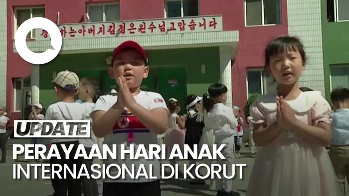Momen Perayaan Hari Anak Internasional di Korut 