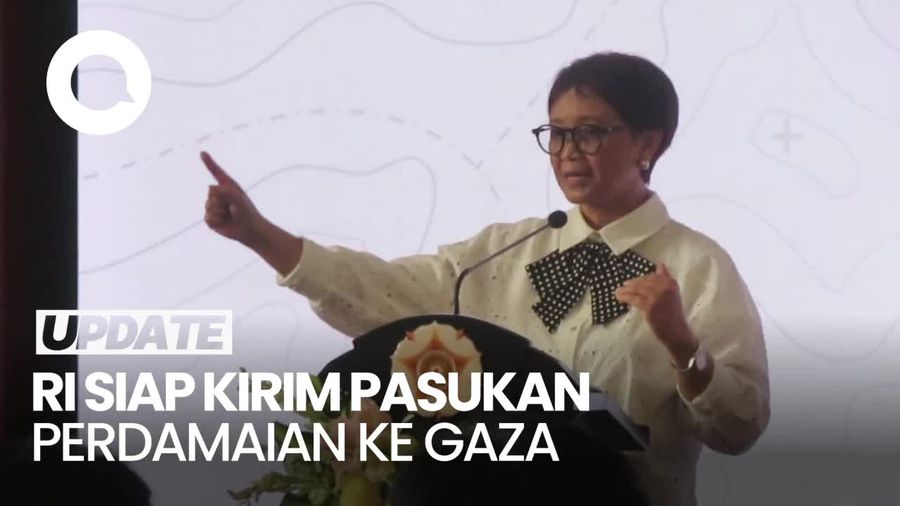 Menlu: Jika PBB Akan Kirim Pasukan Perdamaian ke Gaza, RI Siap Kontribusi