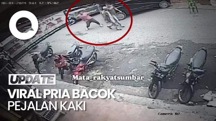 Viral Pria Bacok Pejalan Kaki di Padang Panjang, Pelaku Diburu