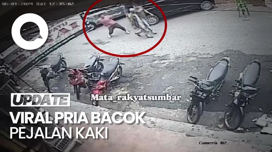 Viral Pria Bacok Pejalan Kaki di Padang Panjang, Pelaku Diburu