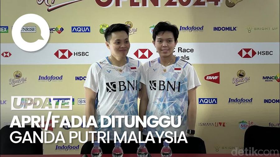 Apri/Fadia Pede Lawan Malaysia di 16 Besar Indonesia Open 2024