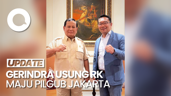 Gerindra Bakal Usung Ridwan Kamil di Pilgub Jakarta 2024
