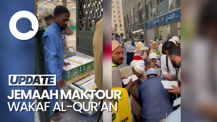 Jemaah Maktour Wakaf Al-Quran, Kursi, hingga Berbagi Jumat Berkah
