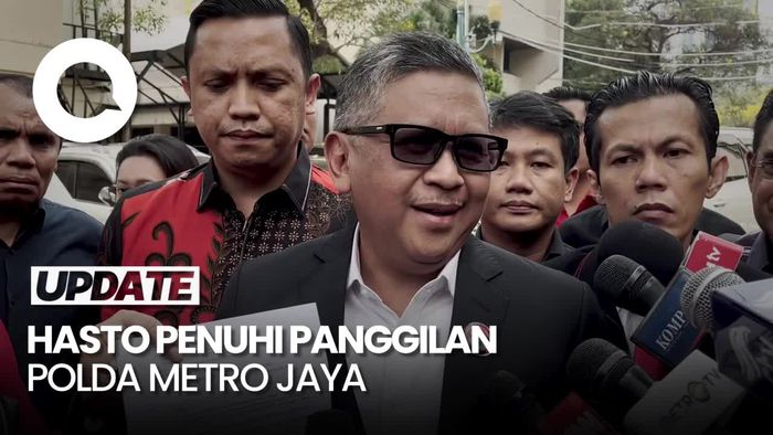 Hasto PDIP Penuhi Panggilan Polda Metro Jaya, Bawa Tas Hitam Isi Berkas