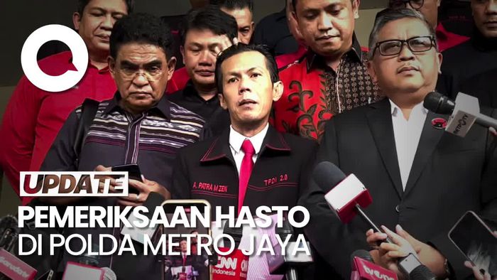Hasto Selesai Diperiksa Polda Metro Jaya, Ditanya 4 Pertanyaan