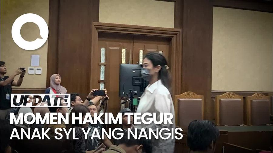 Anak SYL Nangis di Sidang, Hakim: Ndak Perlu Menangis, Ini Sudah Terjadi