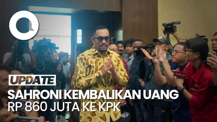 Alasan Sahroni Balikin Duit Rp 860 Juta ke KPK: Dari Hasil yang Tak Tepat