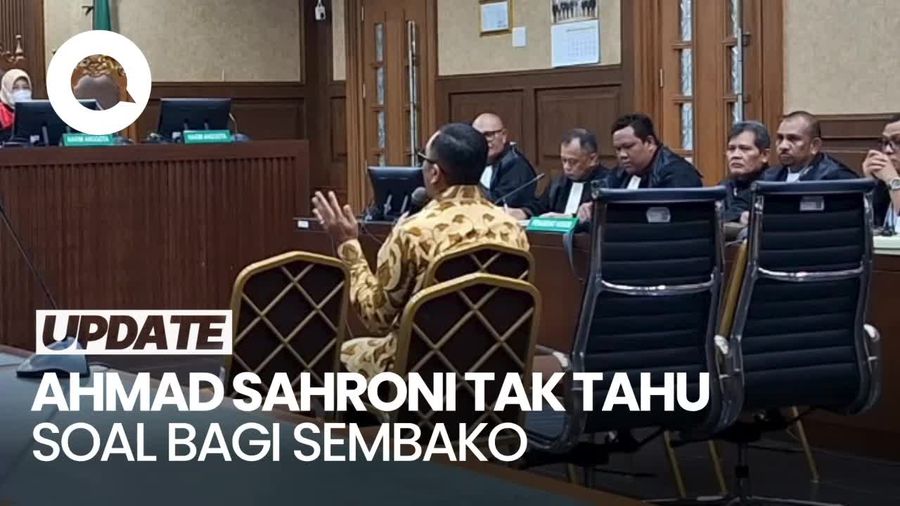 Tak Tahu soal Pembagian Sembako, Sahroni Dicecar Hakim di Sidang SYL