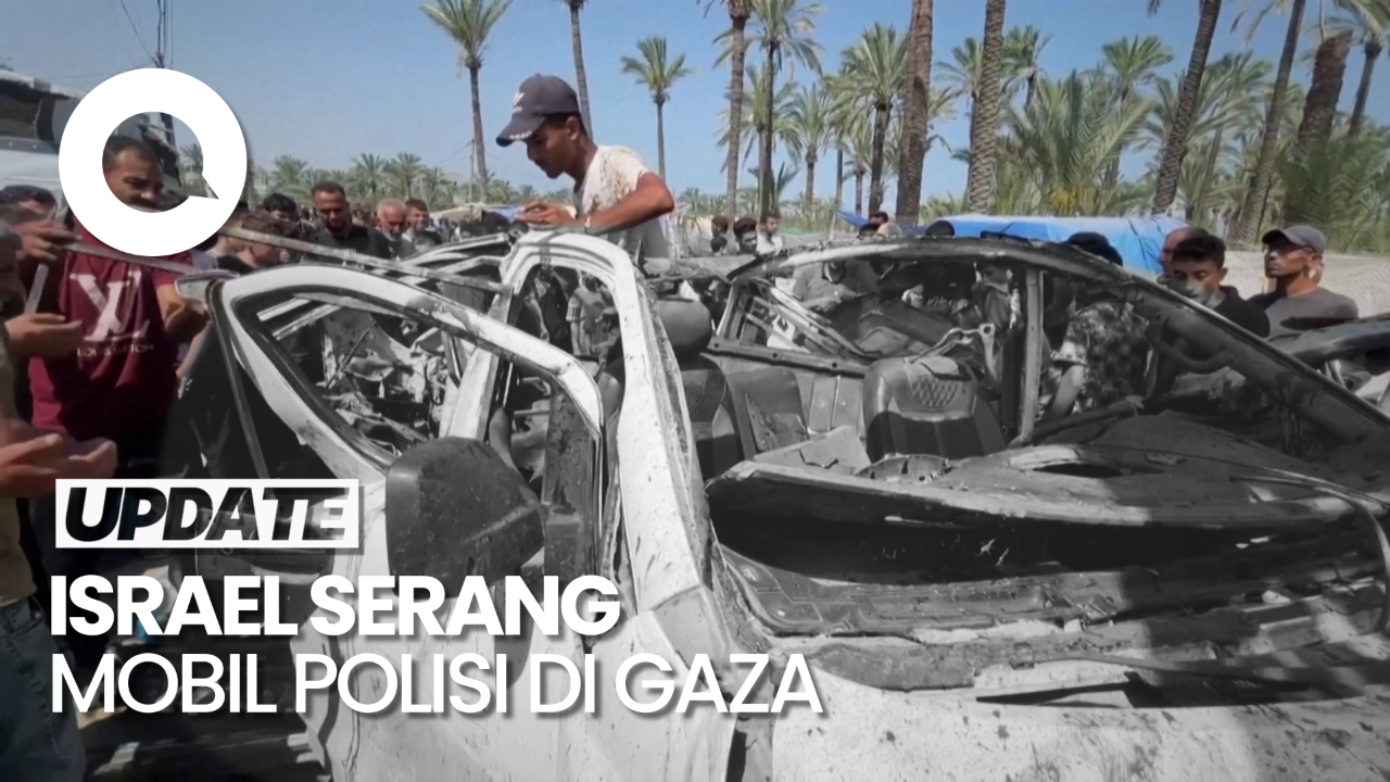 Lagi, Israel Serang Mobil Polisi Di Gaza