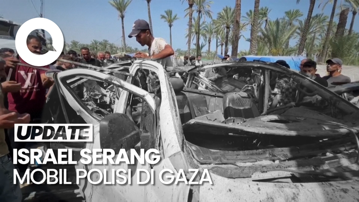 Lagi, Israel Serang Mobil Polisi di Gaza