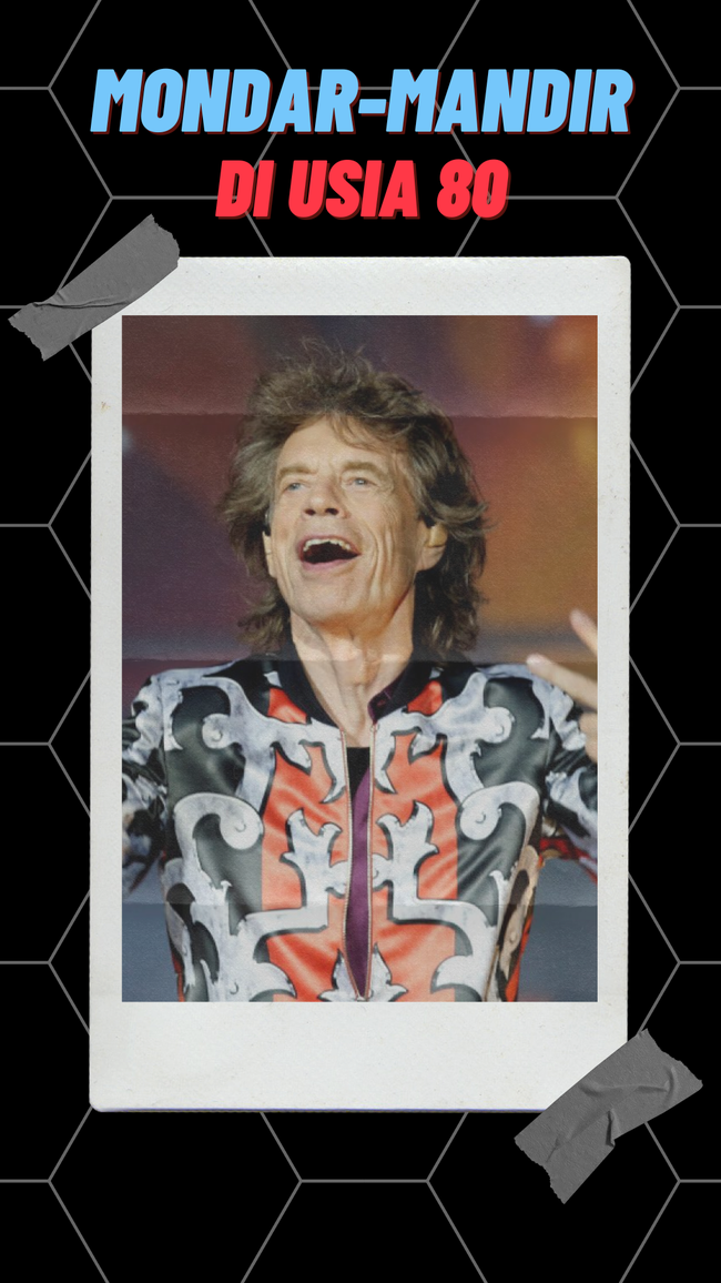 Mick Jagger Masih Tur di Usia 80 Tahun