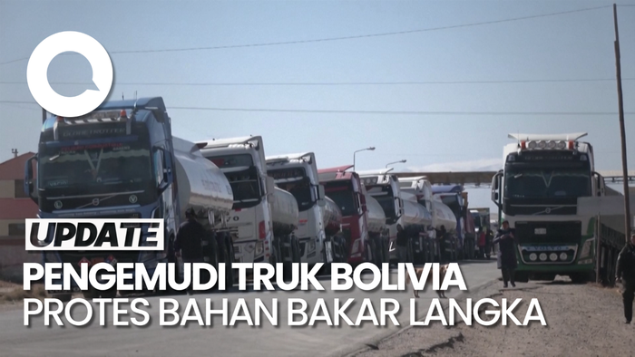 Protes Kelangkaan Bahan Bakar, Pengemudi Truk di Bolivia Blokir Jalan 