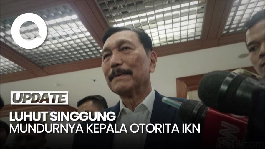 Luhut Singgung Mundurnya Kepala Otorita IKN di Rapat DPR