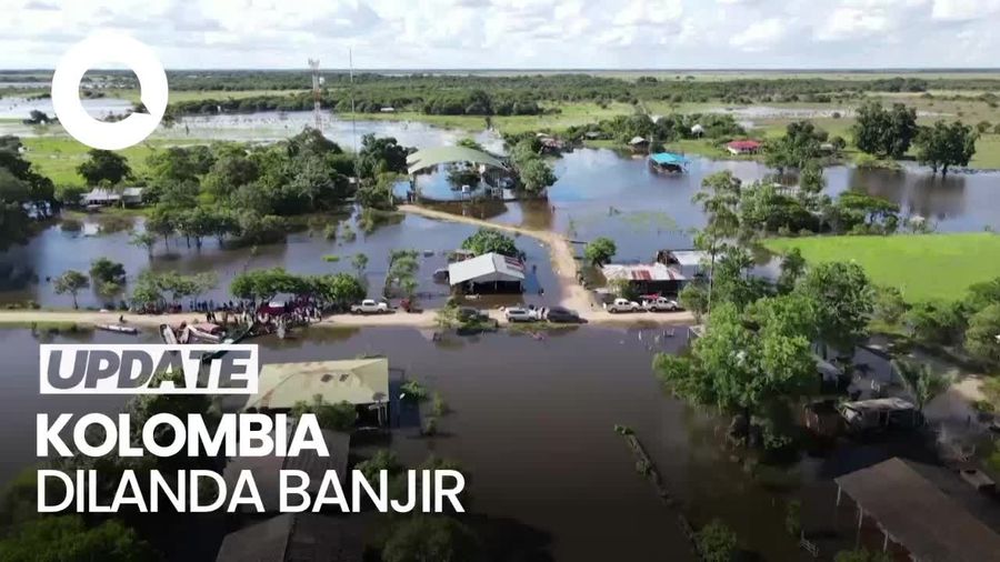 Penampakan Banjir Landa Kolombia, 4 Ribu Jiwa Terdampak