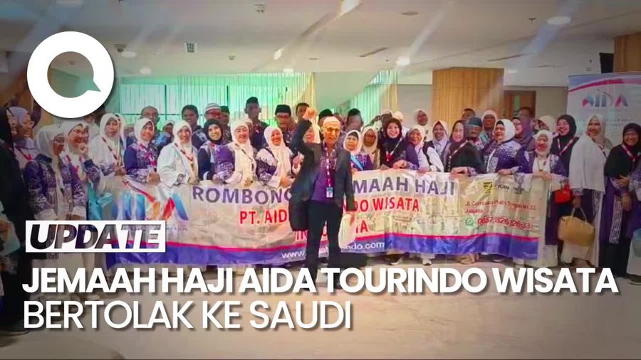 92 Jemaah Haji Aida Tourindo Wisata Berangkat ke Tanah Suci