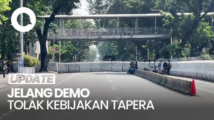 Antisipasi Demo Tolak Tapera, Jalan Medan Merdeka Barat Ditutup