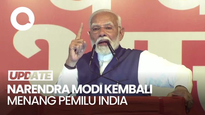 Pidato Narendra Modi Setelah Jadi PM India untuk Ketiga Kalinya