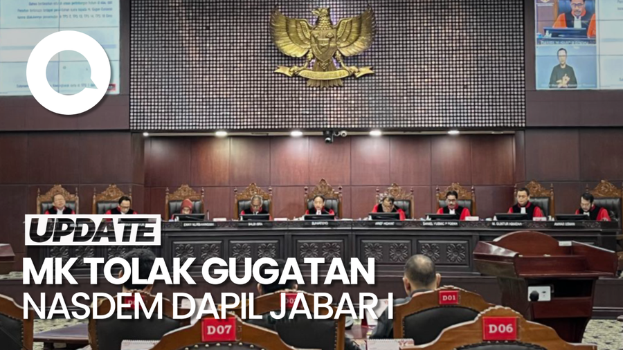 MK Tolak Gugatan NasDem di Dapil Jabar I, Nilai Dalil Tak Beralasan Hukum