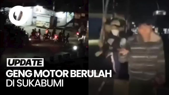 Bikin Resah! Geng Motor Geber Knalpot Sambil Tenteng Sajam di Sukabumi