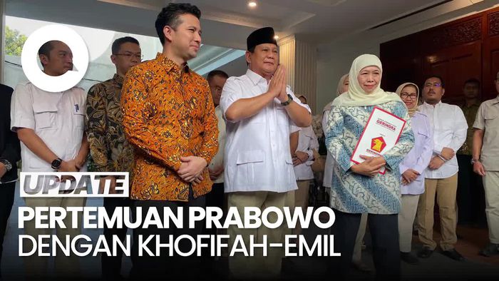 Prabowo Bertemu Khofifah-Emil, Beri Dukungan di Pilgub Jatim?