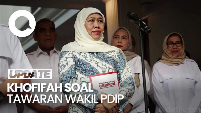 Khofifah Respons Tawaran Wakil dari PDIP: Saya dan Emil Sudah Sepaket