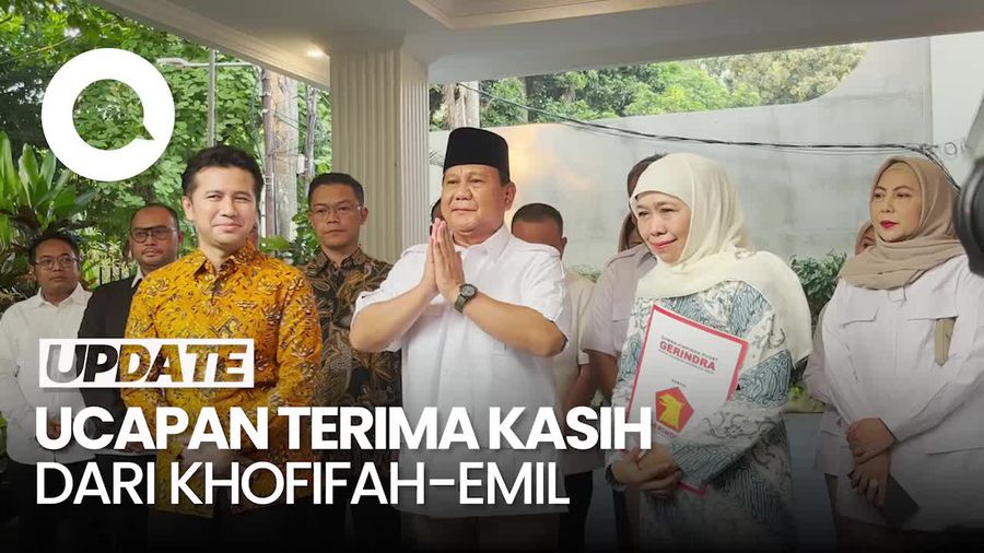 Didukung Prabowo, Khofifah-Emil Ucapkan Terima Kasih