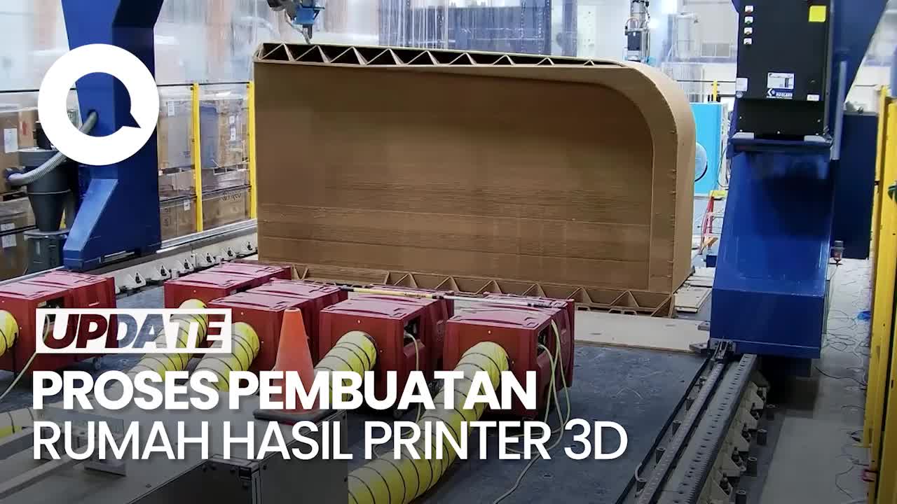 Wujud Rumah Pertama Di Dunia Hasil Cetak Printer 3D