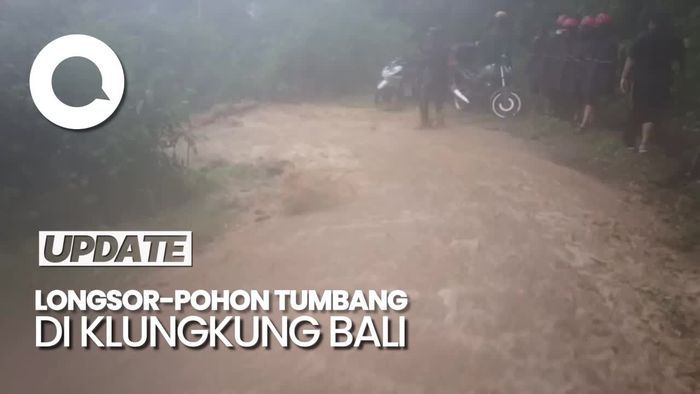 Longsor-Pohon Tumbang Terjang Klungkung gegara Cuaca Ekstrem