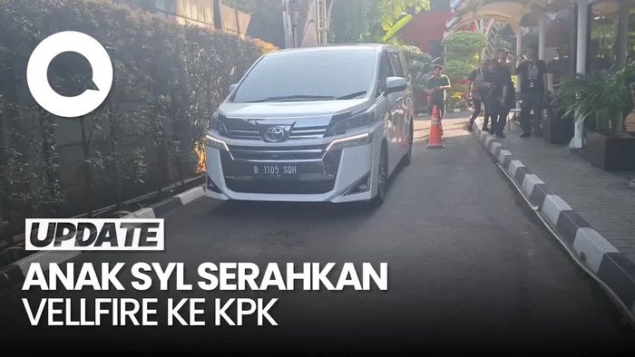 Penampakan Mobil Vellfire yang Diserahkan Anak SYL ke KPK