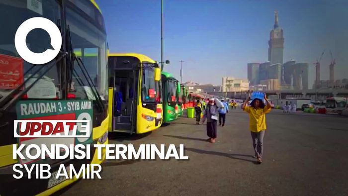 Melihat Kepadatan Terminal Syib Amir Jelang Puncak Haji