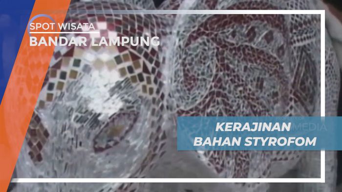 Mendulang Cuan dari Miror Mozaik, Kerajinan Unik Berbahan Styrofoam, Bandar Lampung