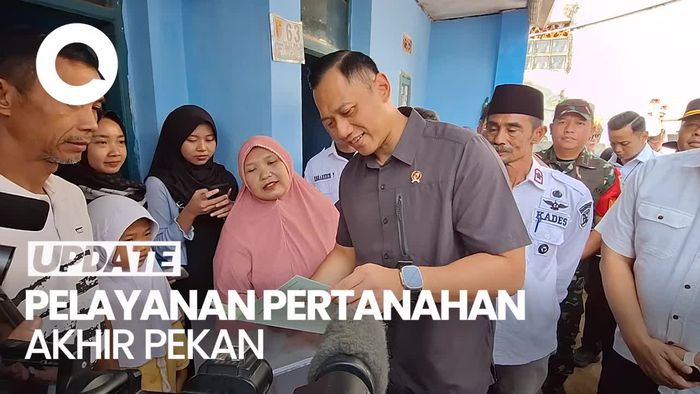 Momen AHY Sidak Pelayanan Akhir Pekan di Kantor Pertanahan Kab Bandung