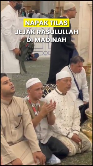 Jemaah Haji Aida Tourindo Kunjungi Rhaudah, Taman Surga di Masjid Nabawi