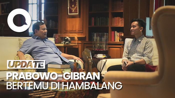 Momen Prabowo-Gibran Bicara Empat Mata di Hambalang